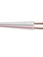 Kablo 2 x 0.75 mm Bitişik Yassı Kordon Hoparlör Kablosu Tam Bakır H03VH-H Beyaz Renk 15 Metre 3