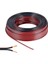 Kablo 2 x 0.75 mm Bitişik Yassı Kordon Hoparlör Kablosu Tam Bakır H03VH-H Siyah Renk 20 Metre 1