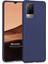 Matte Silicone Vivo V21E Kılıf Lacivert 1