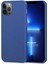 Matte Silicone Apple iPhone 13 Pro Kılıf Lacivert 1