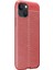 Apple iPhone 13 Mini Kılıf Deri Dokulu Silikon Kırmızı 2