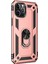Apple iPhone 13 Pro Kılıf Military Ring Holder Rose Gold 2