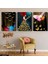 Gold Kelebekler 3 Parça Kanvas - Canvas Tablo 1