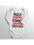 Unisex Bebek Beyaz Fazla Bakma Bitanesi Dayıma Benziyorum Baskılı Zıbın 1