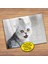 Sevimli Gri Tüylü Kedi Çocuklara Özel Puzzle Yapboz Tablo-7260 1
