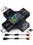 Siyah USB C Test Cihazı 2 1 C USB Test Cihazı Renkli Ekran IPS Dijital Multimetre Gerilim (Yurt Dışından) 1