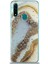 CaseWorld Oppo A31 Kapak Mermer Desenli Pop Socketli Silikon Kılıf - Gold 2