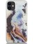 CaseWorld Apple iPhone 11 Kapak Mermer Desenli Pop Socketli Silikon Kılıf - Mor 2