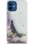 CaseWorld Apple iPhone 12 Kapak Mermer Desenli Pop Socketli Silikon Kılıf - Beyaz 2