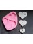 Üçlü Kalp Kalpler Askı Seti Silikon Kalıp K-679 2