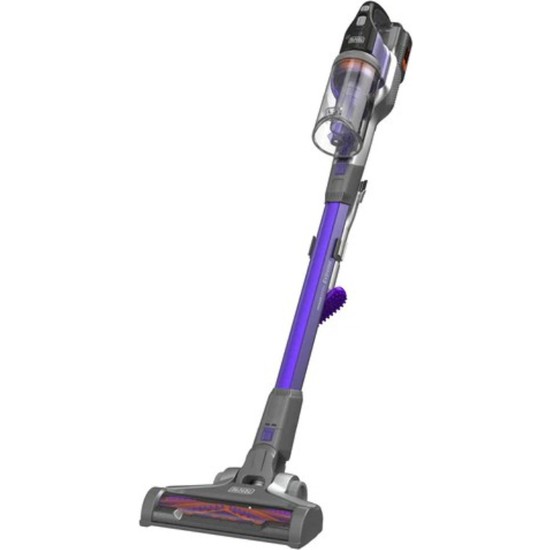 Black & Decker Dik Süpürge BHFEV362DP-QW Mor HEPA Filtreli 0.75 L Toz Haznesi ile Sessiz Temizlik