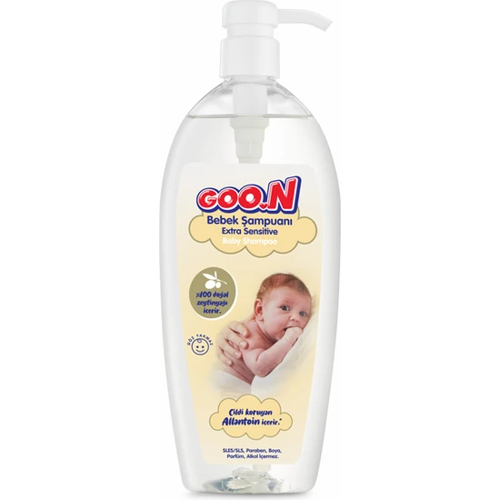 Goo.N Ekstra Hassas Bebek Saç ve Vücut Şampuanı - 700 ML