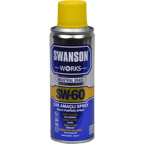 Swanson Works Sw-60 Pas Sökücü Korozyon Önleyici Çok Amaçlı Multi Sprey 200 ML