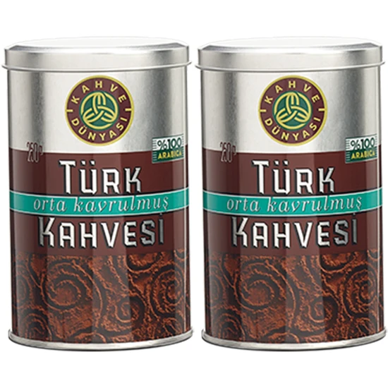 Kahve Dünyası Orta Kavrulmuş Türk Kahvesi 250 gr 2'li