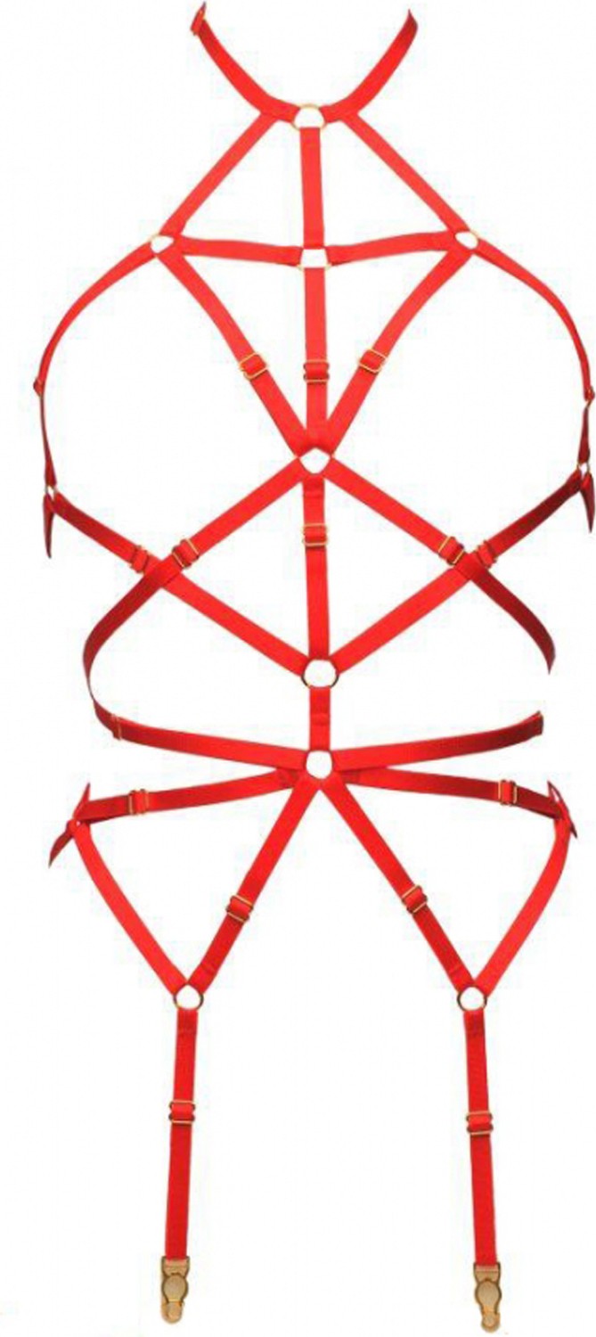 Angels Passion Vücudu Saran Seksi Jartiyer Harness - ELT151
