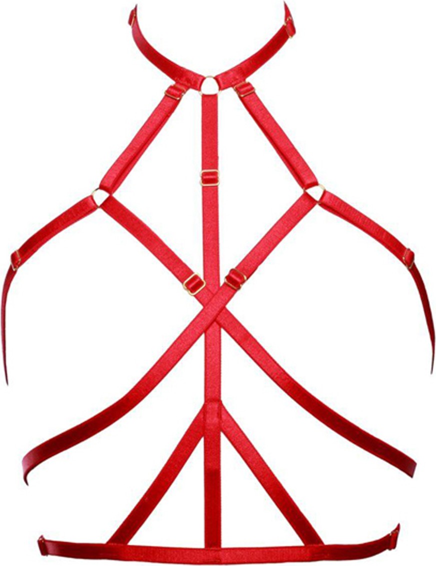 Angels Passion Göğsü Saran Şık Lastik Harness - APFT148