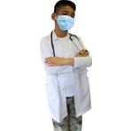 Erkek Çocuk Doktor Önlüğü ( 2 -15 Yaş Aralığı Bedenler ) Öğretmen Laboratuvar Beyaz Önlük