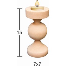 E Hobici Ahşap Şamdan Şa-27