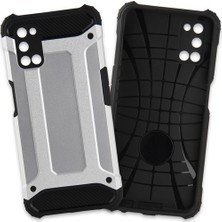 Good Case Oppo A72 Kılıf Çift Katmanlı Armour Case Gri