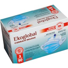 Ekoglobal Cerrahi Maske 4X50'Lİ Kutu