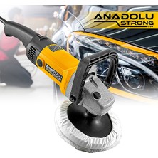 Anadolu Strong Anadolustrong ANS1046  Devir Ayarlı 180MM 6 Kademeli  Pasta Cila Koltuk Fırçalama Polisaj  Makinesi