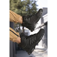 Riccon Siyah 3D Rubber Trekking Bot 00128055 Ortapedik İç Taban ve Kaymaz Taban Özellikli