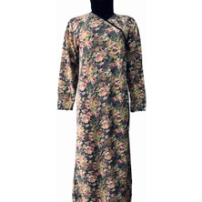 Hazal Namaz Elbisesi Ince Krep Kumaş Bağlamalı Model
