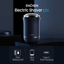 Enchen Es1 Mini Erkek Elektrikli Tıraş Makinesi - Lacivert (Yurt Dışından)