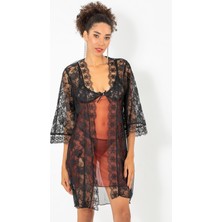 Phevos 3'lü Gecelik ve Sabahlık Takımı