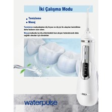 Waterpulse WP-V500-W Water Flosser Taşınabilir, Şarjlı, Masajlı, Diş/protez Bakım ve Ağız Duşu (Resmi Distribütör Garantili)