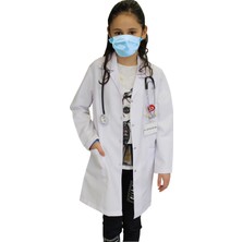 Kız Çocuk Doktor Önlüğü ( 2 -15 Yaş Aralığı Bedenler ) Öğretmen Laboratuvar Beyaz Önlük