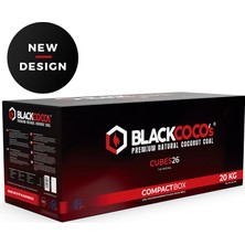 Blackcoco's Nargile Kömürü 20KG Compactbox CUBES26