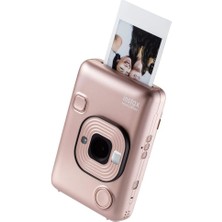 Instax Mini Liplay Hybrid Blush Gold Fotoğraf Makinesi - 10'lu Mini Film ve Powerbank