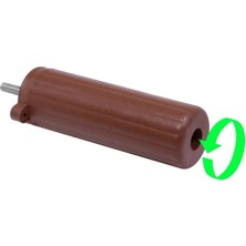 Orta Plastik Mobilya Koltuk Kanepe Ayağı Tek Adet Ceviz 10 - 14 cm 5/16 Vida (Vida Ölçüsüne Dikkat)