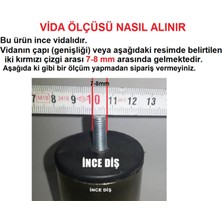 Zeygen Armut Mobilya Ayağı Baza Ayağı Koltuk-Kanepe Ayağı 6'Lı Ceviz 10 Cm M8 Vida