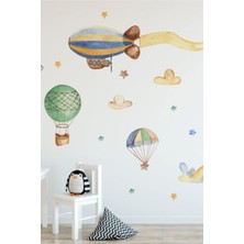 Duende Sticker Sıcak Hava Balonları Duvar Stickerı