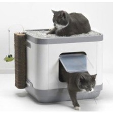 Moderna Cat Consept Kapalı Kedi Tuvaleti Gri