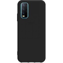 Kzy Vivo Y20 Kapak Mat Siyah Silikon Lux Kılıf