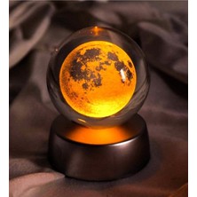 Mobgift Dolunay Kristal Cam Küre Işıklı