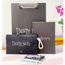 Giftmoda Death Note Tasarımlı Sekreterlik Kalemlik Lastikli Defter ve Galaxy Kalem