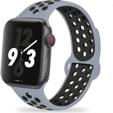Nezih Case Apple Watch Seri 2/3/4/5/6/se 38MM Uyumlu Silikon Kordon NO46