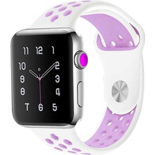 Nezih Case Apple Watch Seri 2/3/4/5/6/se 38MM Uyumlu Silikon Kordon No5