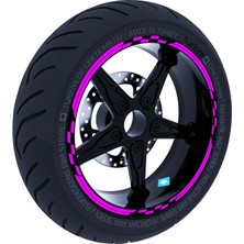 Çınar Extreme Moto Gp Yarış Bayraklı Jant Şeridi Sticker Reflektif & Floresan Renkler Çınar Extreme