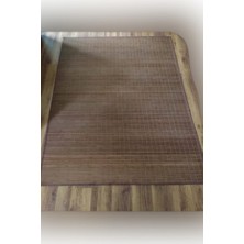 Akarsu Bambu Halı -Kilim Kahve Rengi | Çizgi / 170 x 230 /