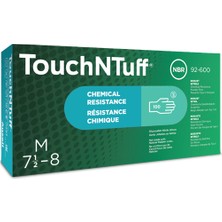 Ansell Touchntuff® 92-600 Tek Kullanımlık Pudrasiz Nitril Eldiven No:8,5-9/L