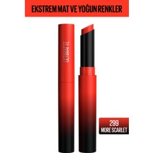 Maybelline New York Color Sensational Ultimatte Mat Ruj- 299 More Scarlet (Kırmızı)