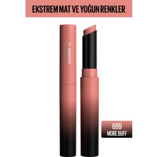 Maybelline New York Color Sensational Ultimatte Mat Ruj- 699 More Buff (Nude)