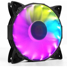 Cool Moon RGB PC Soğutma Fanı 12V RGB 4 Pinli 12 cm Sessiz Kasa Fan