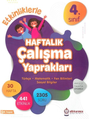 Atlı Karınca 4.Sınıf Etkinliklerle Haftalık