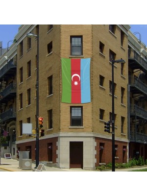Asilmeydan Azerbaycan Cumhuriyeti Bayrağı -200X300CM Bayrak Raşel Kumsş - Flama - Bayrak